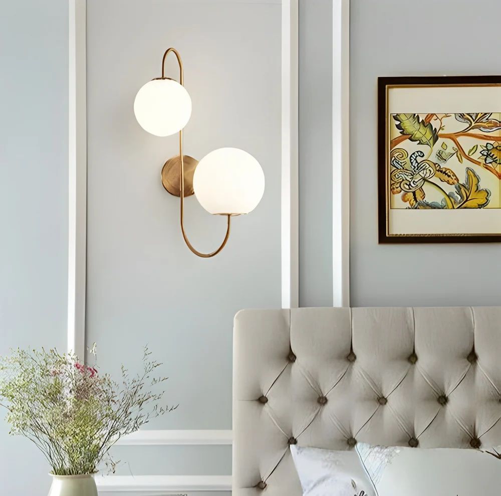 Metal 57cm LED Wall Light, White