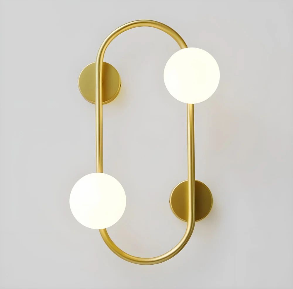 Metal 54cm LED Wall Light, White