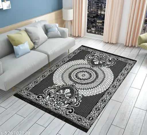 Tijane Cotton carpet  5X7 FEET for living area | Carpet for living hall , room & Kitchen/ Carpet Rugs & Mat Runner/ Non-slip carpet/ Floor Carpet/ Dari | Reactangular