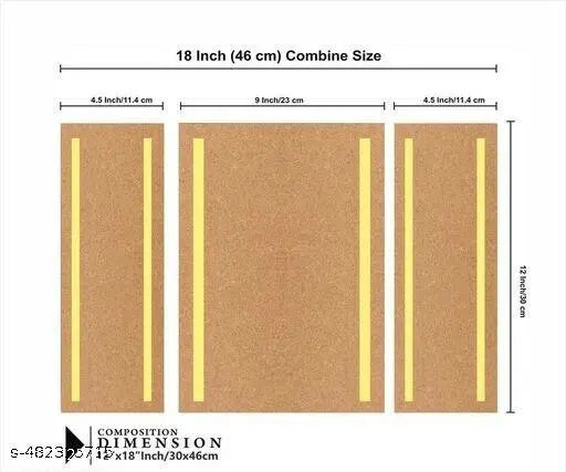 Art & Craft Set of 3 Modern art Wall Painting for Home decorative 12 Inch x 18 Inch
