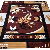 R Carpet Traditional Polyster Carpet for Living Room with Anti Skid - (5x7 Feet )
