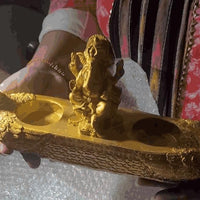 Golden lord Ganesha Idol
