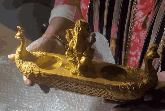 Golden lord Ganesha Idol