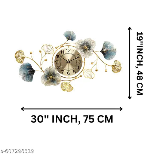 DECORATIVE WALL CLOCK: LARGE METAL DESIGN, ANTIQUE MODERN STYLE, BIG INTERIOR CLOCKS FOR HOME, LIVING ROOM, HALL, OFFICE & BEDROOM DECOR, PREMIUM WALL ART CLOCK
