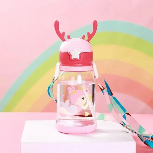Character Deer Water Bottle Sipper