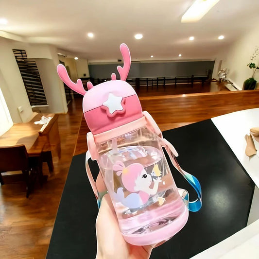 Character Deer Water Bottle Sipper