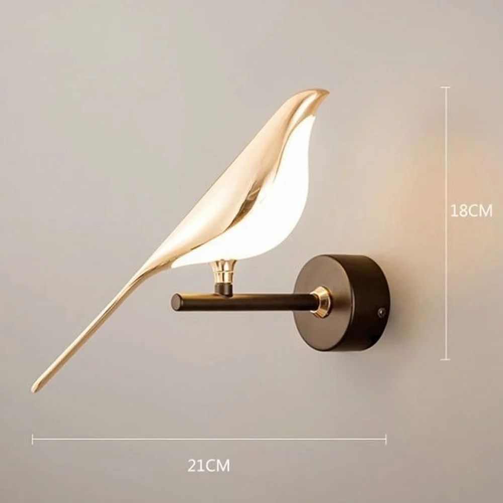 Aluminium Bird LED Wall Light