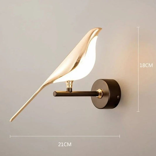 Aluminium Bird LED Wall Light