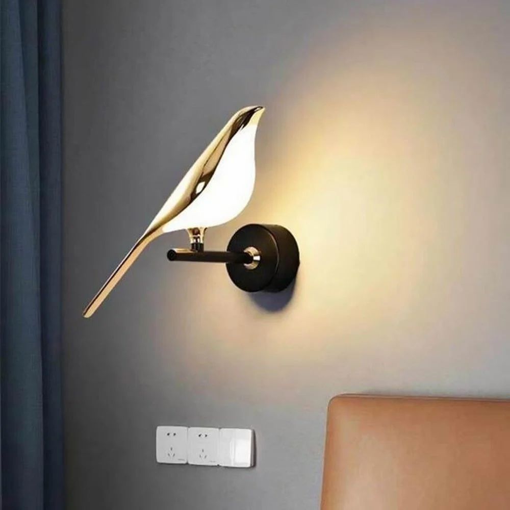 Aluminium Bird LED Wall Light
