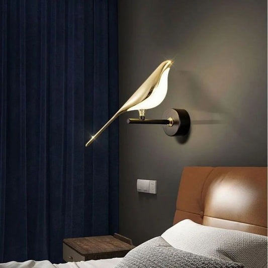 Aluminium Bird LED Wall Light