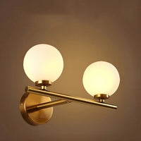 Metal 16cm Double Bulb LED Wall Light, White