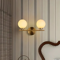 Metal 16cm Double Bulb LED Wall Light, White