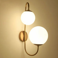 Metal 57cm LED Wall Light, White