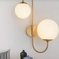 Metal 57cm LED Wall Light, White