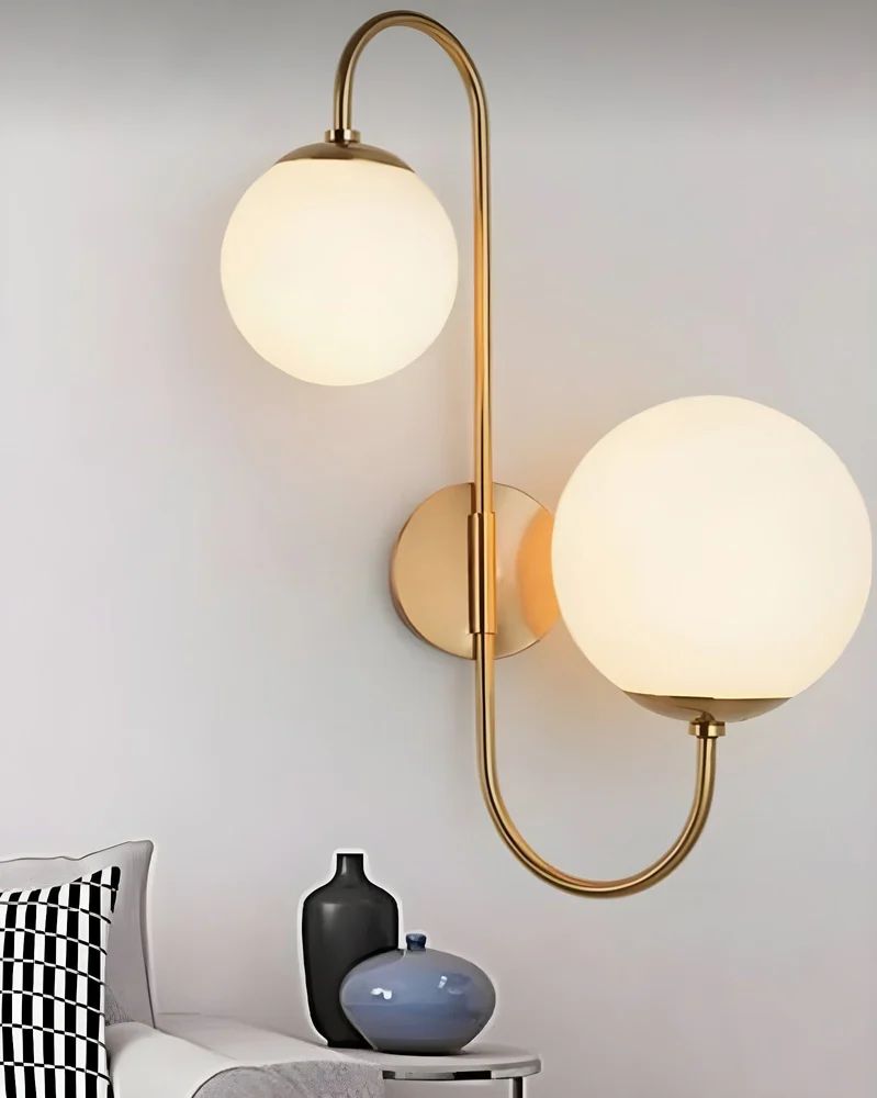 Metal 57cm LED Wall Light, White