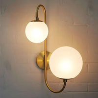 Metal 57cm LED Wall Light, White