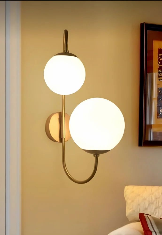 Metal 57cm LED Wall Light, White