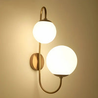 Metal 57cm LED Wall Light, White