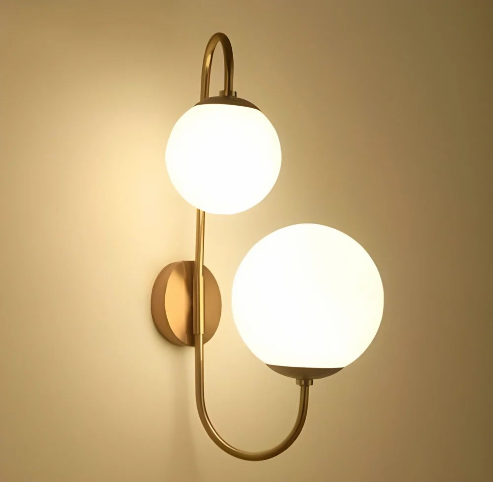 Metal 57cm LED Wall Light, White