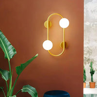 Metal 54cm LED Wall Light, White