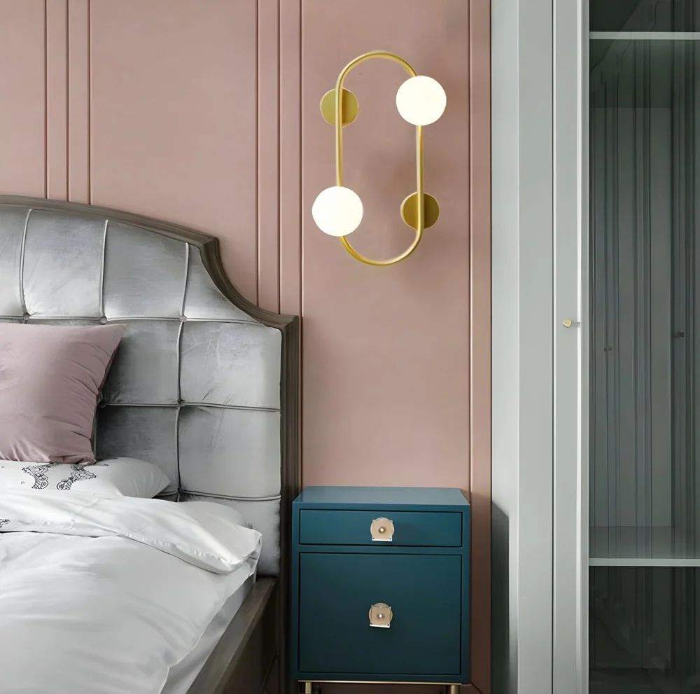 Metal 54cm LED Wall Light, White