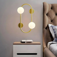 Metal 54cm LED Wall Light, White