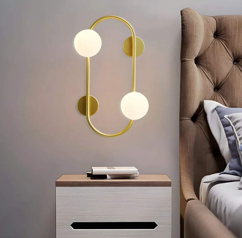 Metal 54cm LED Wall Light, White