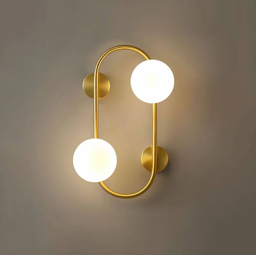 Metal 54cm LED Wall Light, White