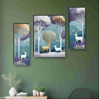Art & Craft Set of 3 Modern art Wall Painting for Home decorative 12 Inch x 18 Inch