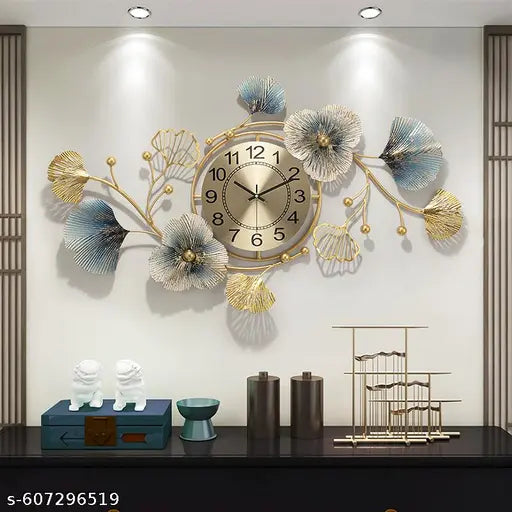 DECORATIVE WALL CLOCK: LARGE METAL DESIGN, ANTIQUE MODERN STYLE, BIG INTERIOR CLOCKS FOR HOME, LIVING ROOM, HALL, OFFICE & BEDROOM DECOR, PREMIUM WALL ART CLOCK