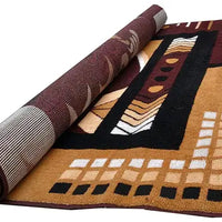 R Carpet Traditional Polyster Carpet for Living Room with Anti Skid - (5x7 Feet )